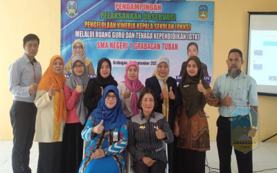 Tingkatkan Akuntabilitas, SMAN 1 Grabagan Ikuti Pendampingan Observasi Kinerja Kepala Sekolah via Ruang GTK
